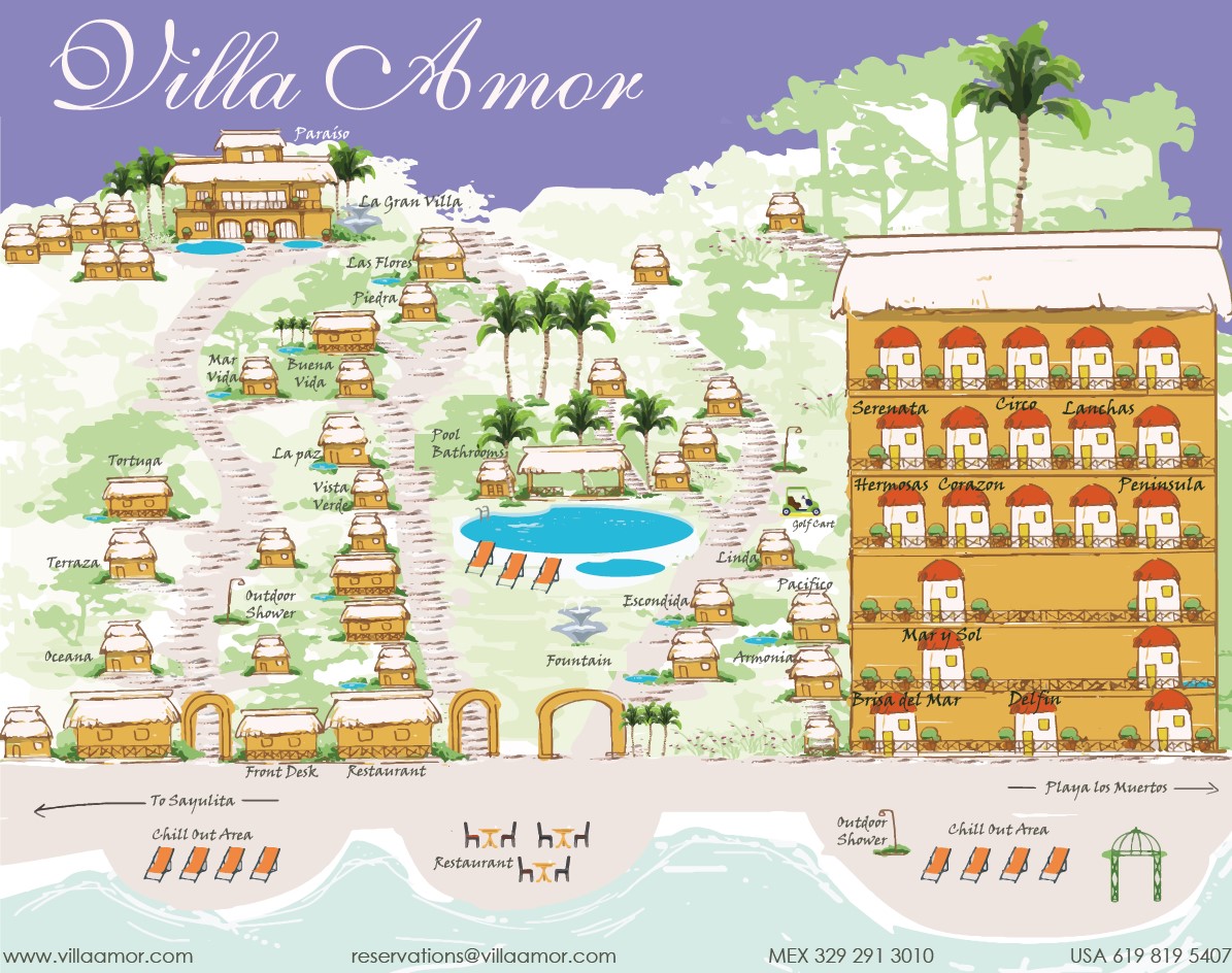 villa Amor Resot Map